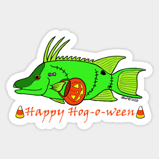 Happy Hog-o-Ween Sticker